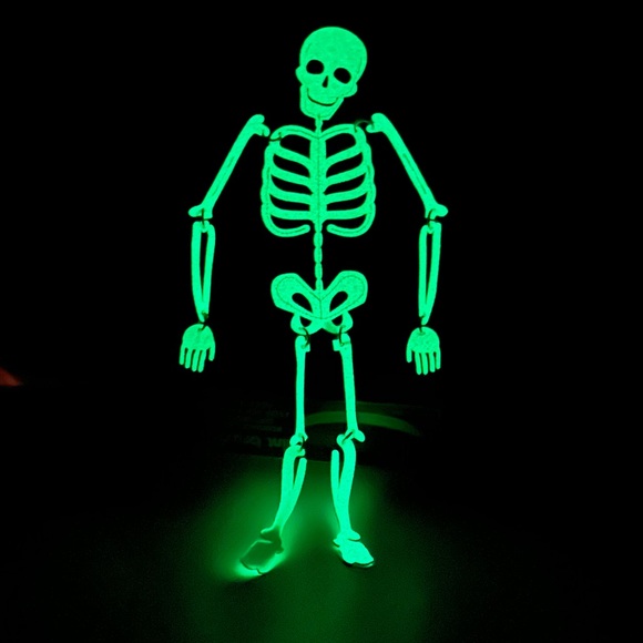 Glow-in-the-Dark Skeleton Mini Backpack Faux Leather Gothic Bag - Picture 2 of 9